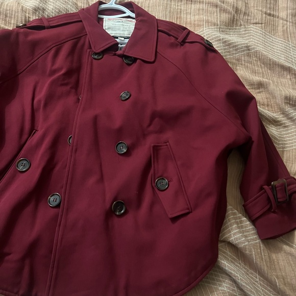 Women's Cartonnier Red Swing Coat Size Large - Picture 4 of 5